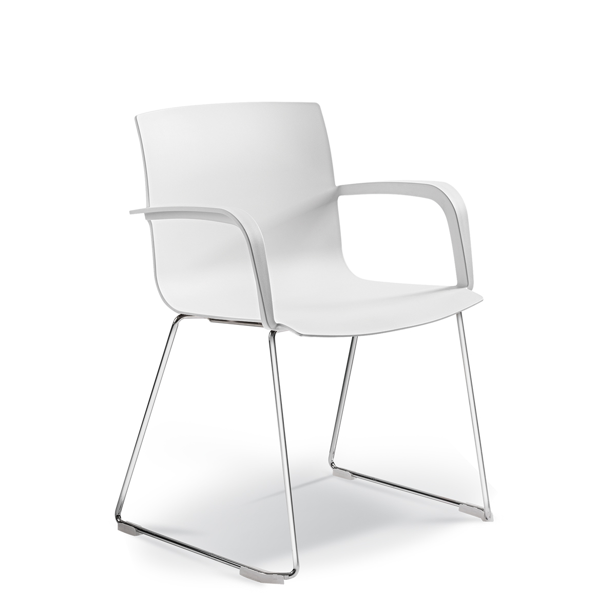 KODA ARMCHAIR SLEIGH WHITE* photo