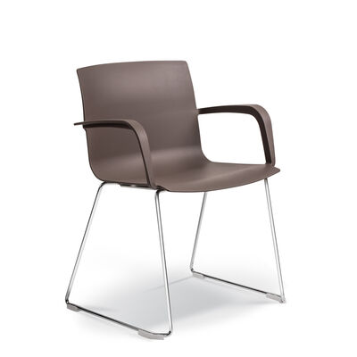 KODA ARMCHAIR SLEIGH CHOCOLATE*