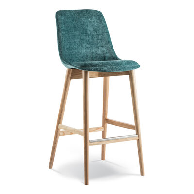 OBI BARSTOOL FULLY UPHOLSTERED TIMBER