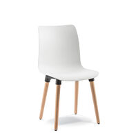 YEBO CHAIR POLYPROP TIMBER