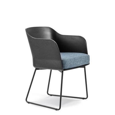 LOBBY ARMCHAIR SLEIGH POLYPROP SHELL