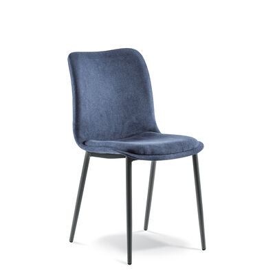 YEBO CHAIR FULLY UPHOLSTERED TAPERED TUBULAR LEGS