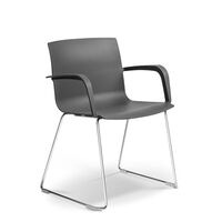 KODA ARMCHAIR SLEIGH BLACK*